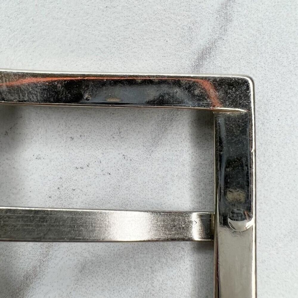 Silver Tone Simple Basic Belt Buckle - Picture 7 of 9